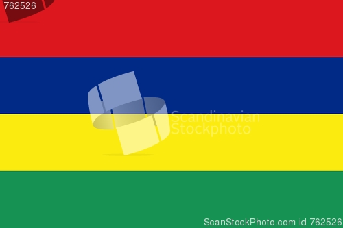 Image of The national flag of Mauritius