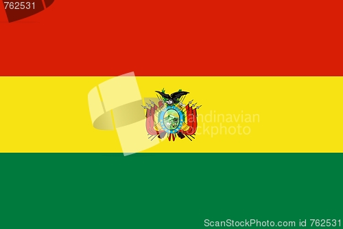 Image of The national flag of Bolivia