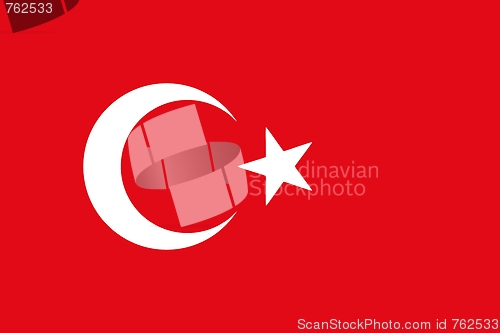 Image of The national flag of Turkey