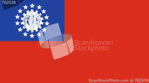 Image of The national flag of Myanmar