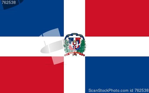 Image of The national flag of Dominican Republic