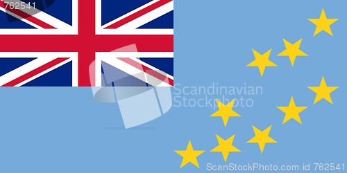 Image of The national flag of Tuvalu