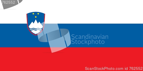 Image of The national flag of Slovenia