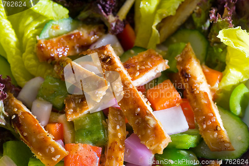 Image of sesame chicken salad