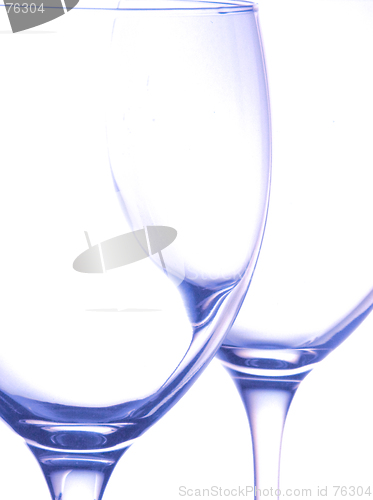 Image of Wine-glasses silhouettes