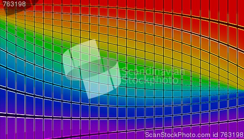 Image of rainbow mosaic