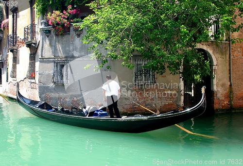 Image of Gondolier in Venice