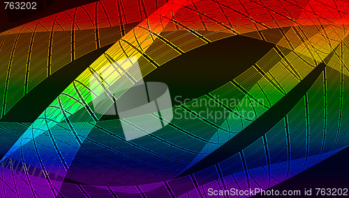 Image of abstract rainbow background