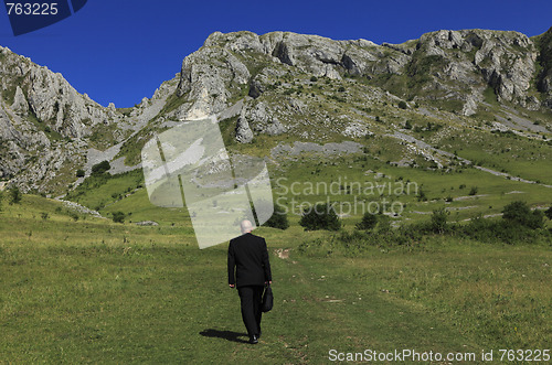 Image of Businessman outdoors