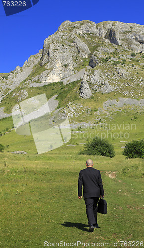 Image of Businessman outdoors