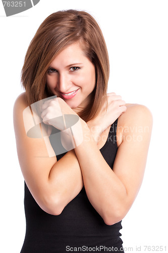 Image of Beautiful happy woman