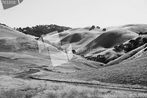 Image of Windy Road Through Hills