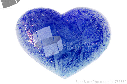 Image of An ice blue heart
