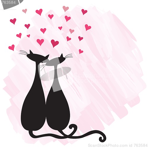 Image of Cats in love