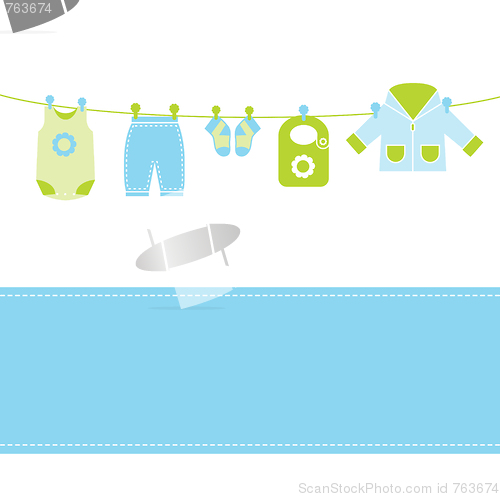Image of Baby arrival announcement card