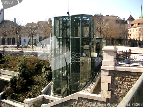 Image of Glass elevator