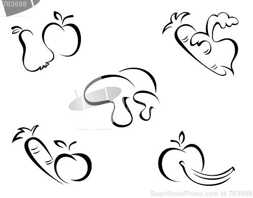 Image of Vegetables symbols