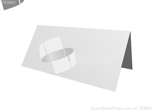 Image of blank white card