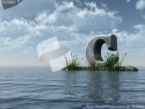 Image of letter C monument