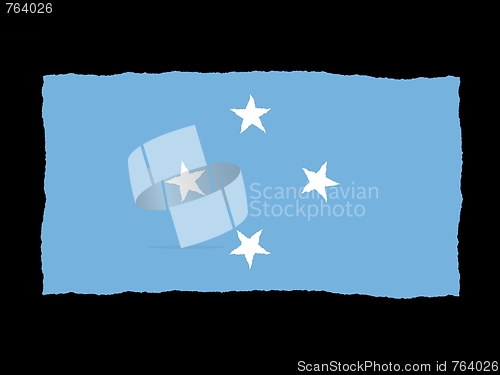 Image of Handdrawn flag of Micronesia