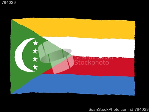 Image of Handdrawn flag of Comoros