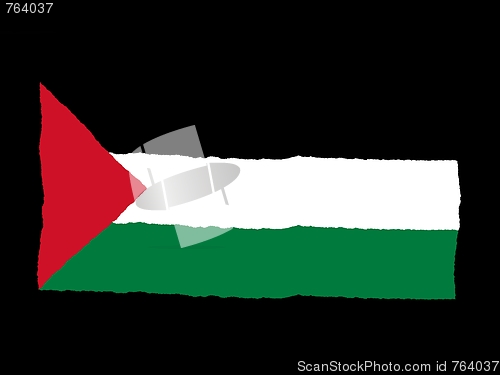 Image of Handdrawn flag of Palestine