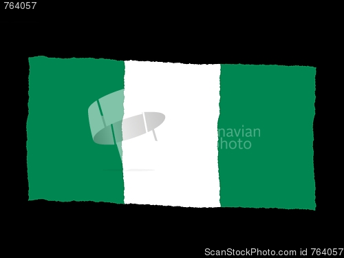 Image of Handdrawn flag of Nigeria