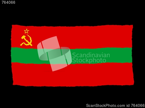 Image of Handdrawn flag of Transnistria