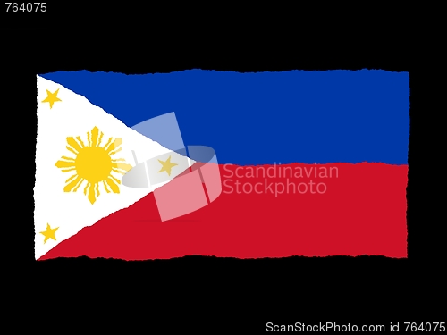 Image of Handdrawn flag of Philippines