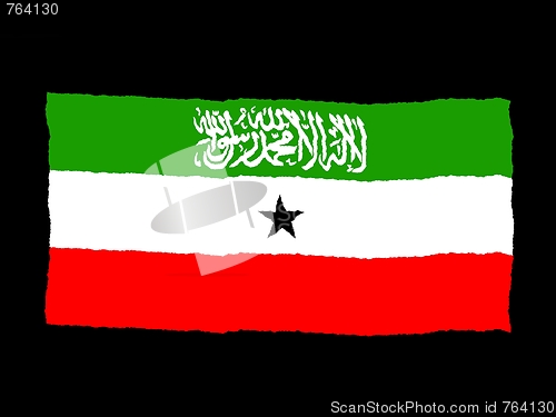 Image of Handdrawn flag of Somaliland