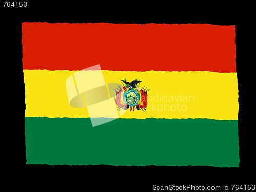 Image of Handdrawn flag of Bolivia