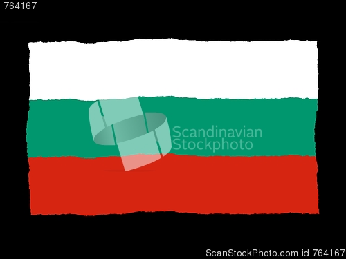 Image of Handdrawn flag of Bulgaria