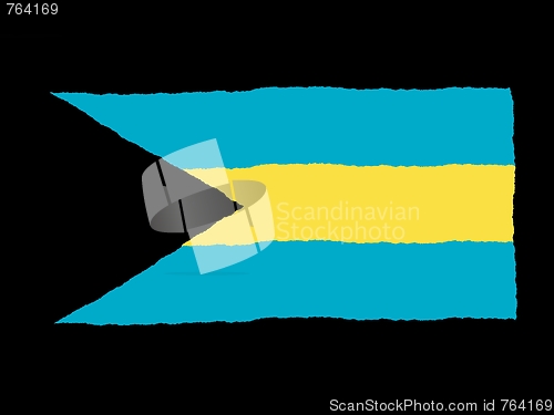 Image of Handdrawn flag of Bahamas