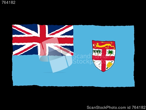 Image of Handdrawn flag of Fiji