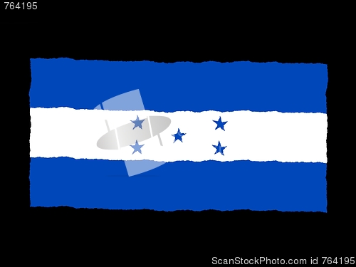 Image of Handdrawn flag of Honduras