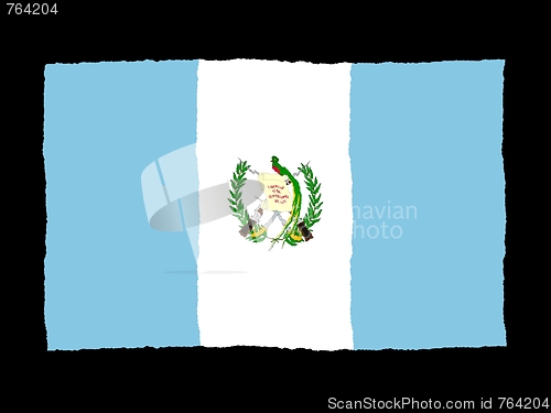 Image of Handdrawn flag of Guatemala
