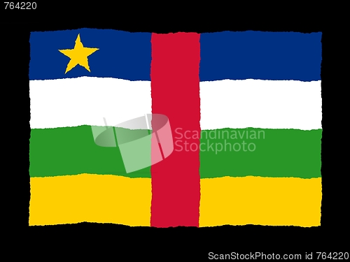 Image of Handdrawn flag of Central African Republic