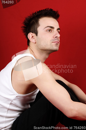 Image of Young man in sportswear