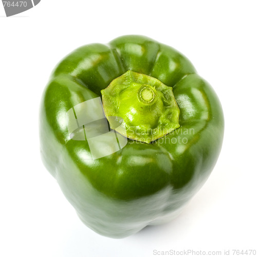 Image of Green pepper isolated on white