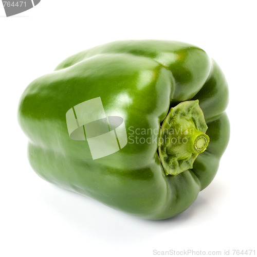 Image of Green  pepper isolated on white