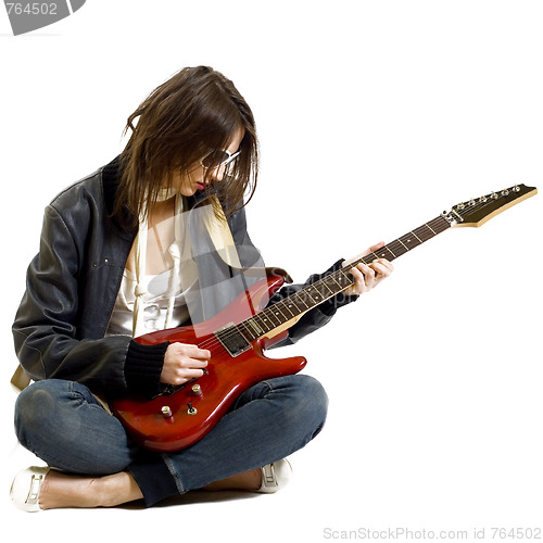 Image of rock girl playing