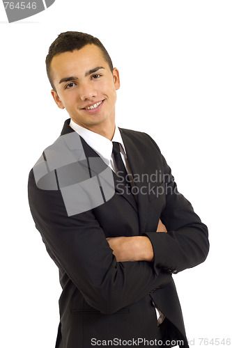 Image of   Portrait of a friendly handsome businessman