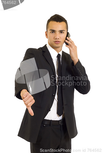 Image of Businessman with bad news