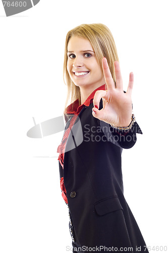 Image of Friendly smiling businesswoman