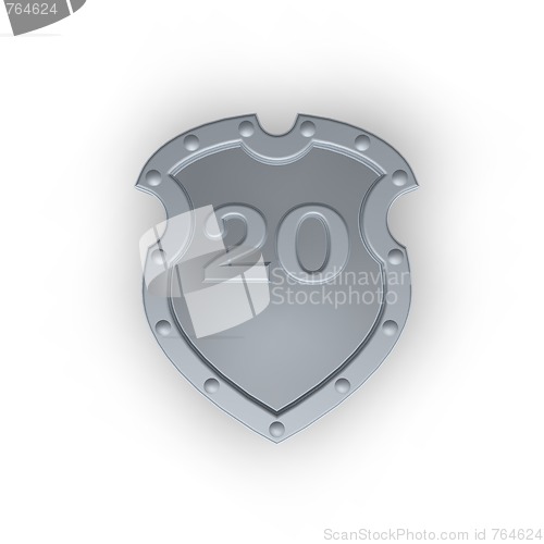 Image of shield with number twenty