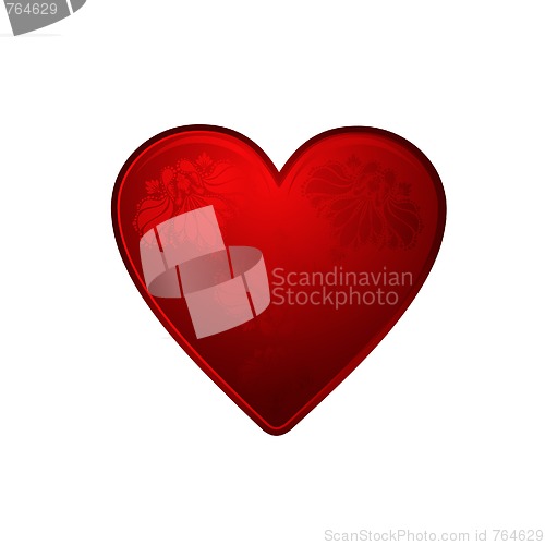 Image of Red vector heart