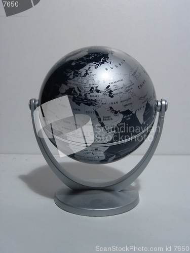 Image of A small globe