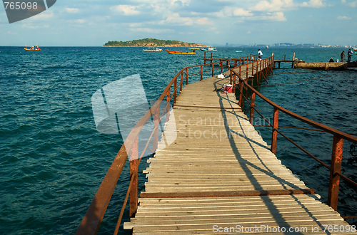 Image of Old wooden pier.