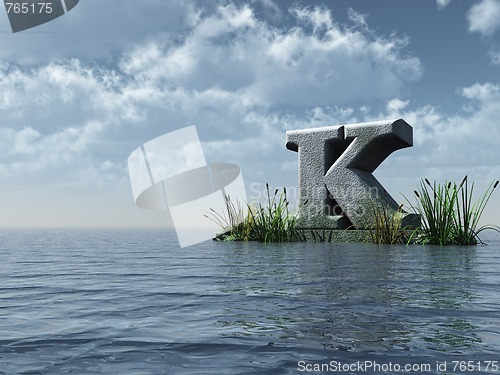Image of letter k monument