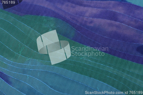 Image of Blue silk background.